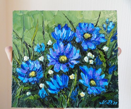 油絵 油彩 油彩画 絵 絵画【菊】 | HIROSHI1990
