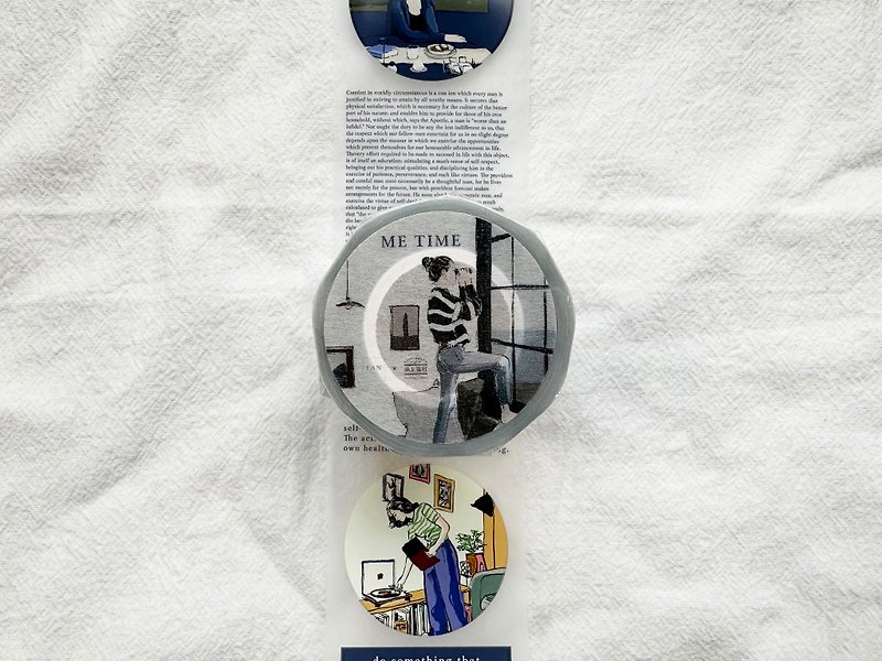 Me time 5cm Matte PET Tape / Lanarte Collaboration - Washi Tape - Plastic 