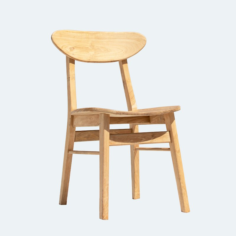 Small Round Corner Dining Chair/Teak/Log/Low Formaldehyde - เฟอร์นิเจอร์อื่น ๆ - ไม้ สีนำ้ตาล