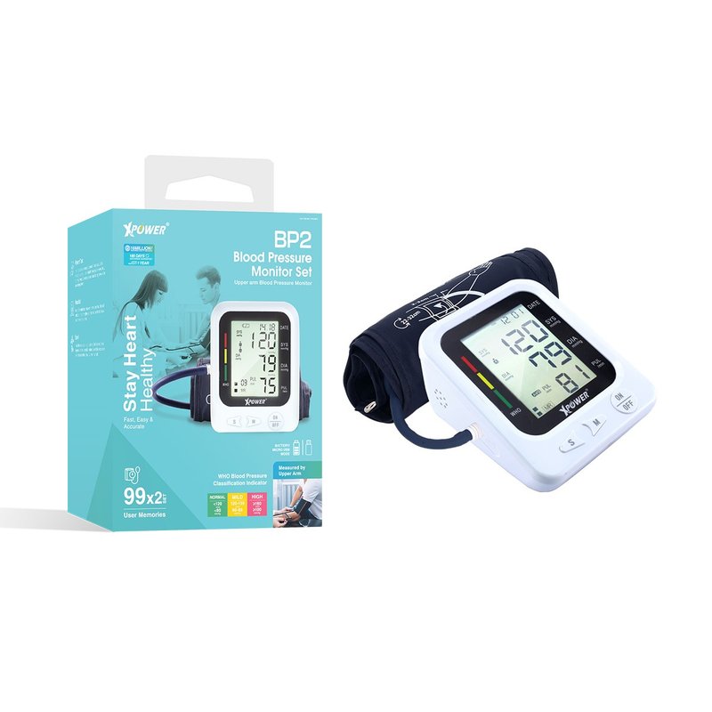 XPower BP2 2合1手臂式電子血壓計 - 其他 - 其他金屬 白色
