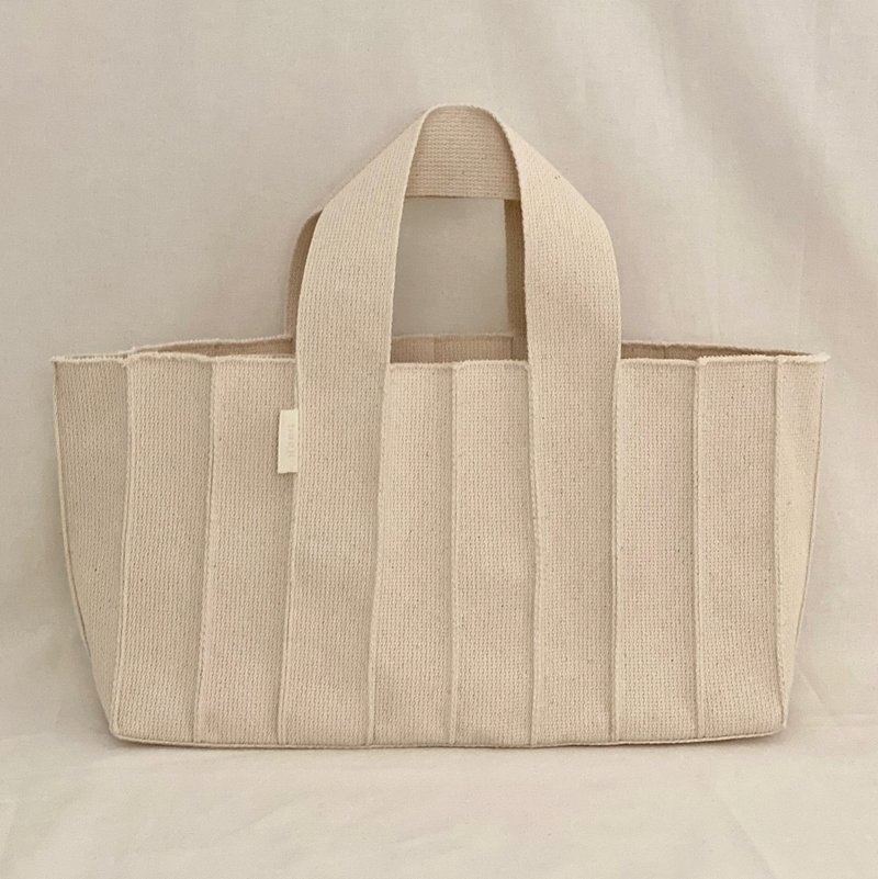 Weave_Large tote - กระเป๋าถือ - ผ้าฝ้าย/ผ้าลินิน 