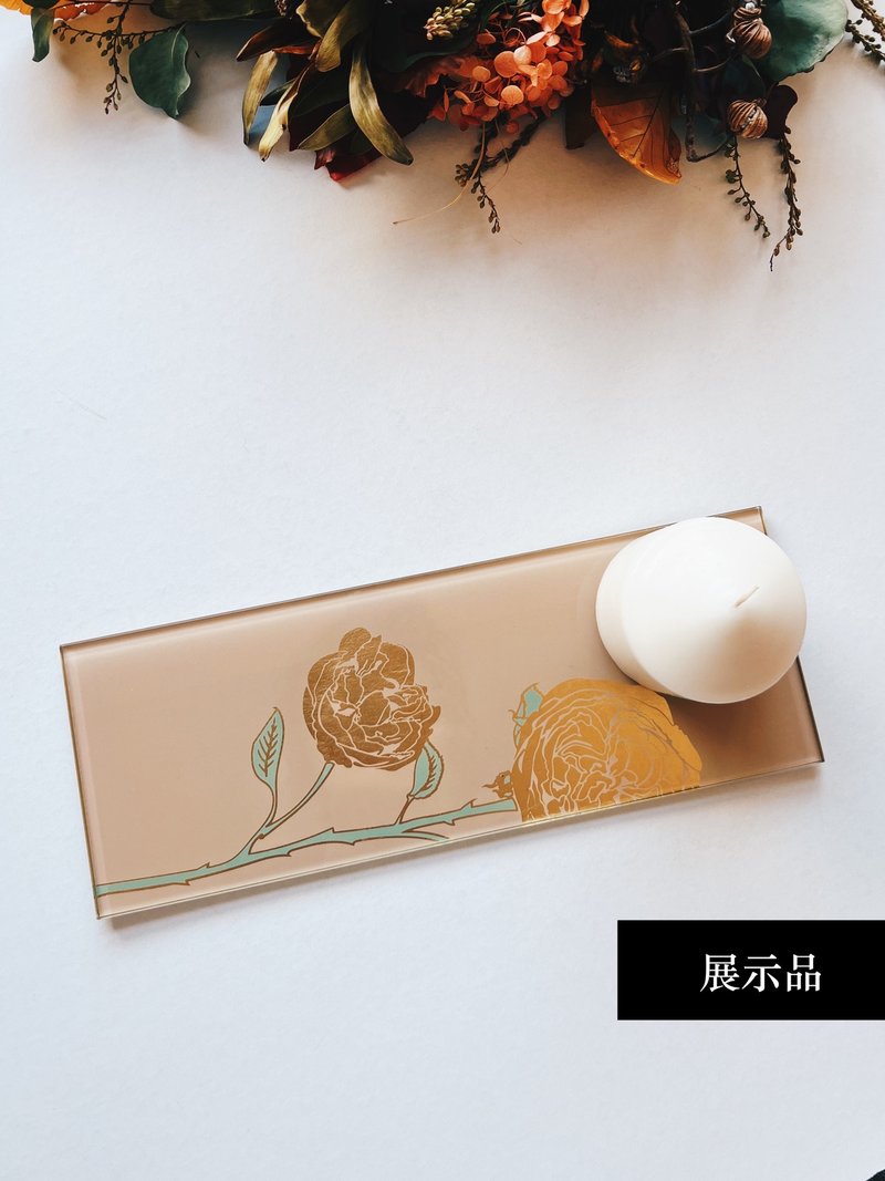 The Bearer of Hope Rectangle Glass Plate - จานเล็ก - แก้ว สีเงิน