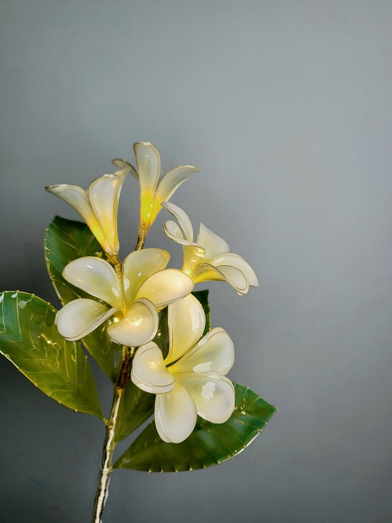 Frangipani (October Birth Flower Light) - โคมไฟ - เรซิน 