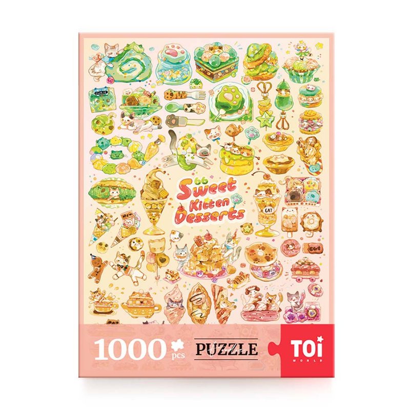 TOi Tuyi [Foodie Series-66 Cat Snacks] 1000-piece puzzle is a good choice for Children’s Day gifts - เกมปริศนา - กระดาษ หลากหลายสี