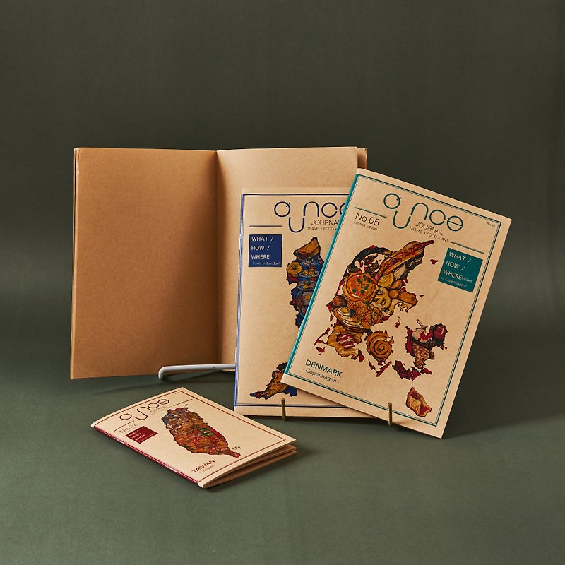 Rainbow Food Maps Craft Notebook  Small - Notebooks & Journals - Paper Khaki