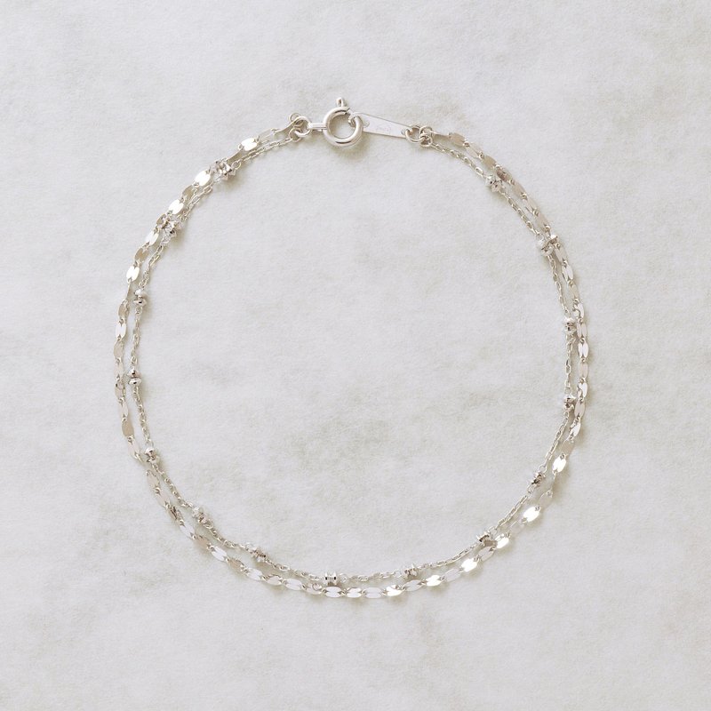 10K White Gold Double Bracelet - Bracelets - Precious Metals 