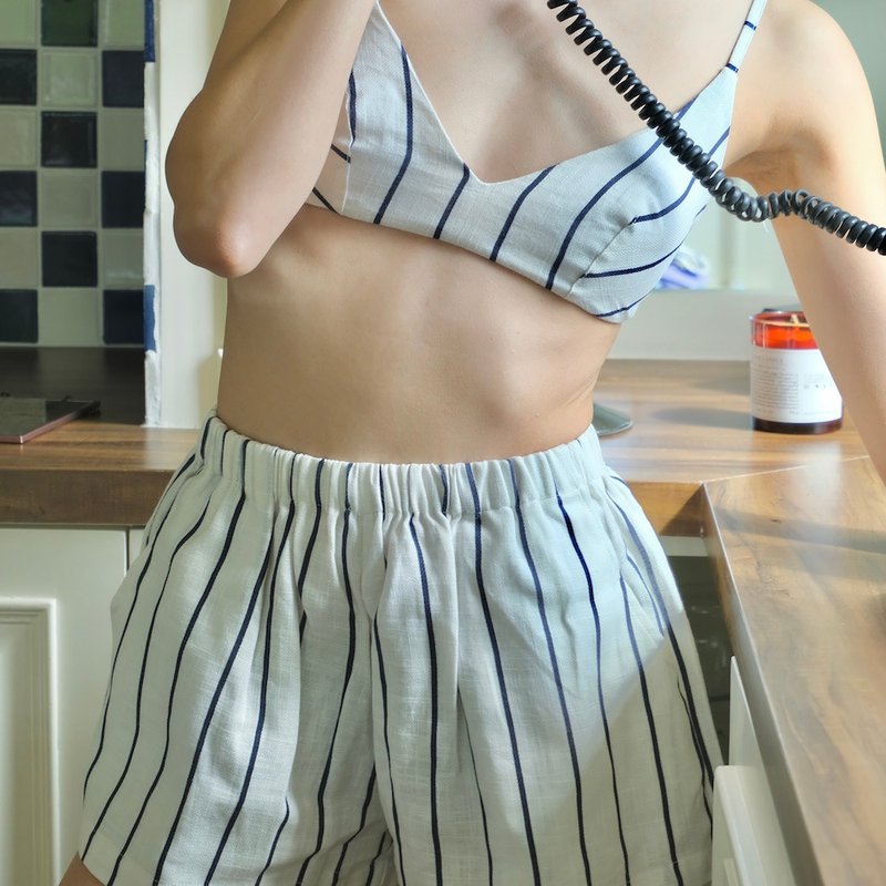 summer locker zoey striped set paris - 其他 - 其他材質 白色