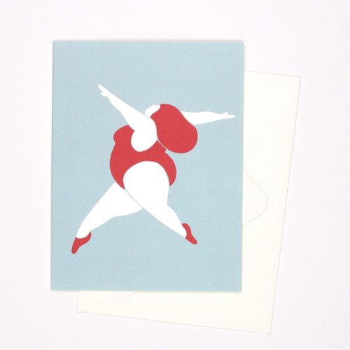 Pianissimo Press A girl doing gymnastic - Card