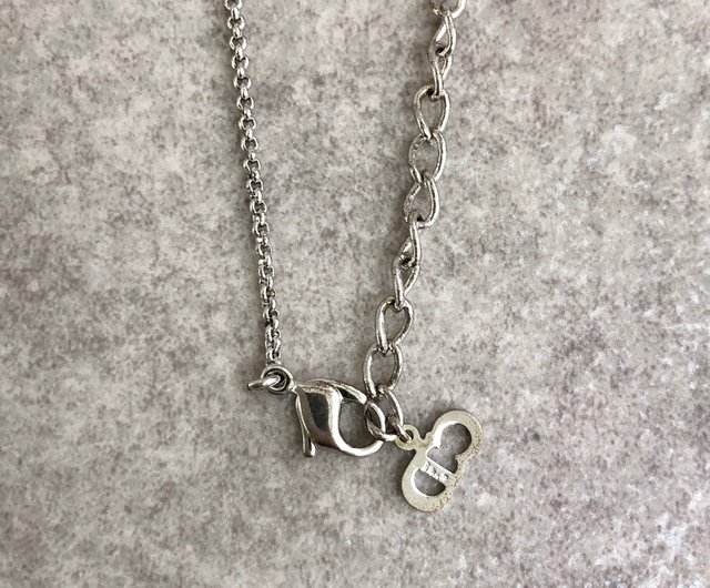 Christian Diorディオール キューブネックレス シルバーアクセサリー