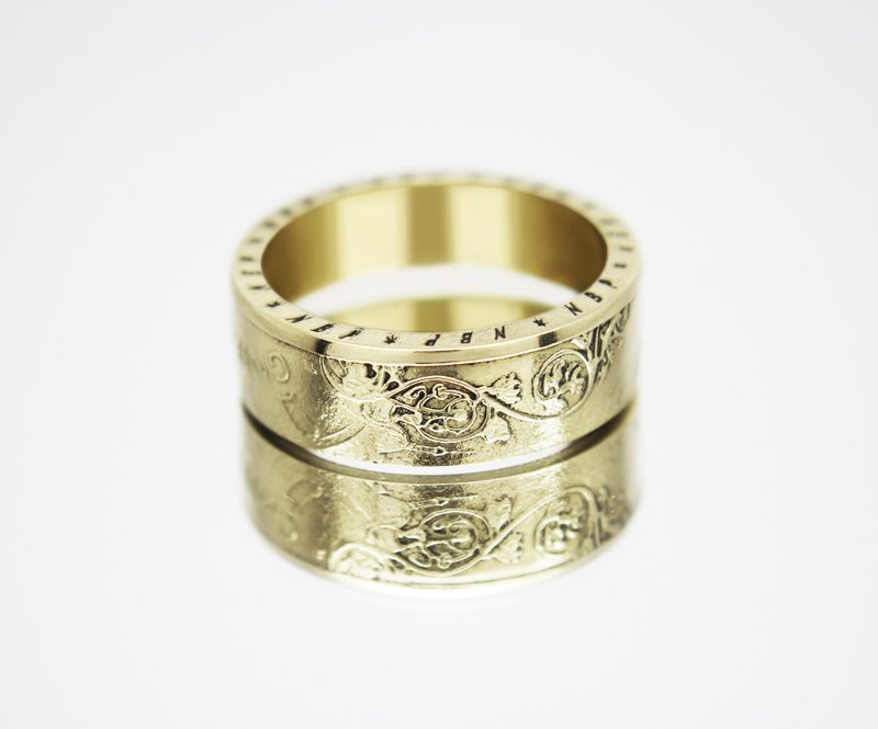 Poland Coin Ring 2 zloty 2005 Gniezno coin rings for men coin rings for women - 戒指 - 其他金屬 
