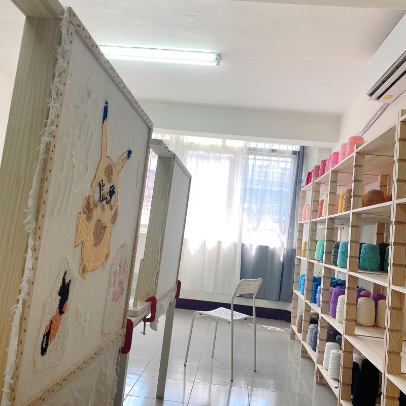 [20% off for two people traveling together] Taichung Tufting Tufting handmade carpets can use cultural coins - Knitting / Felted Wool / Cloth - Wool 