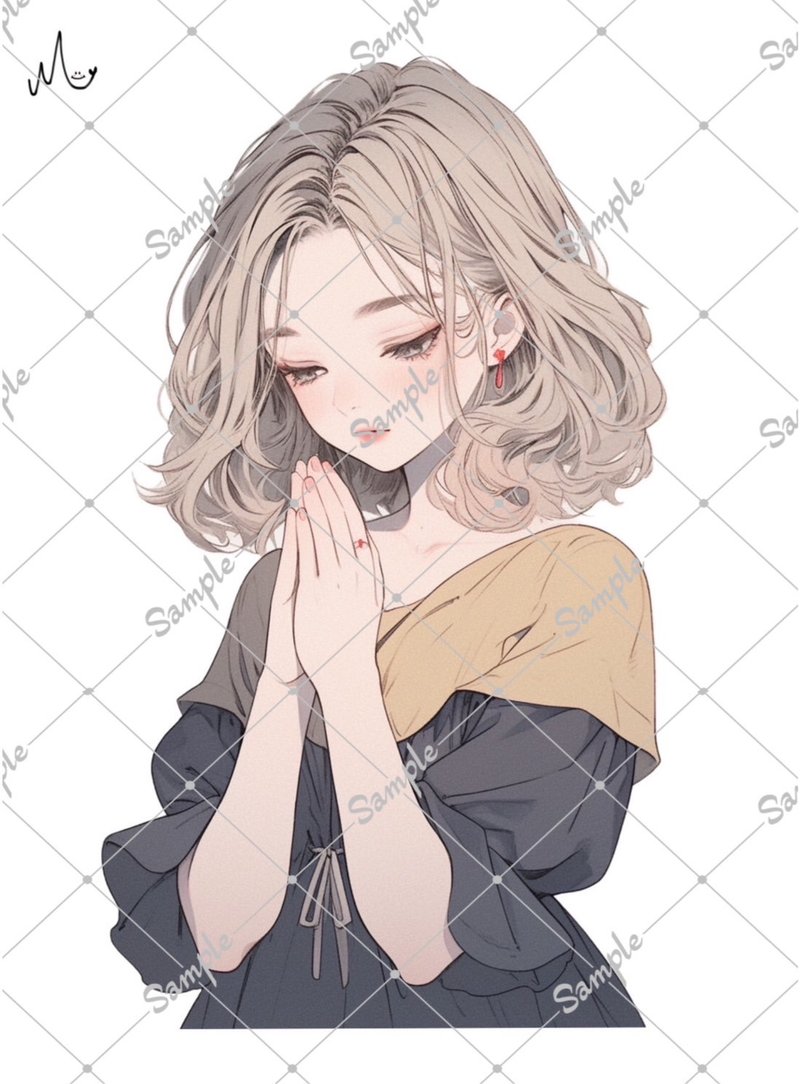 オリジナル人物ステッカー - 貼紙 - 紙 