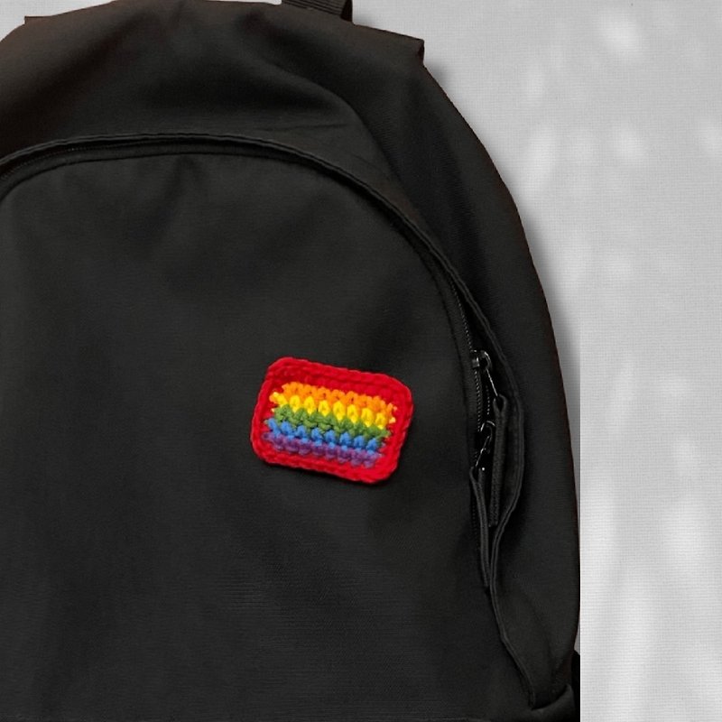 Rainbow Knitting Pin - Badges & Pins - Cotton & Hemp 