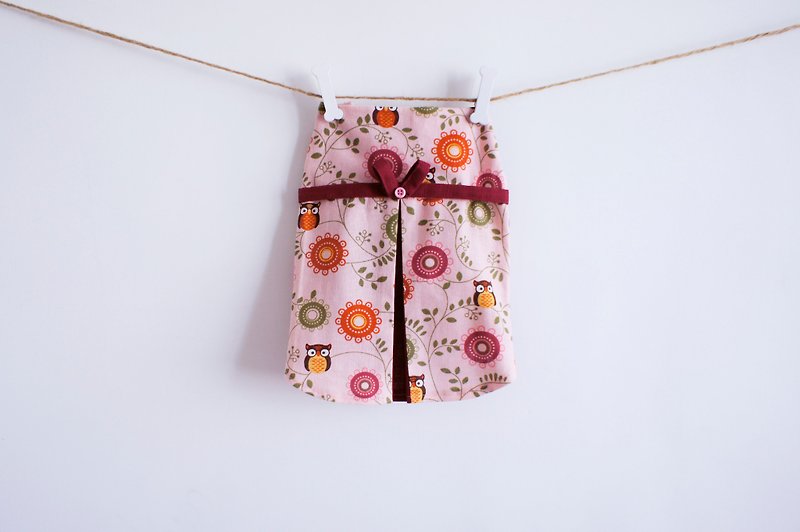 Can be customized. Cute pink owl dress pet clothing - Clothing & Accessories - Other Materials Pink