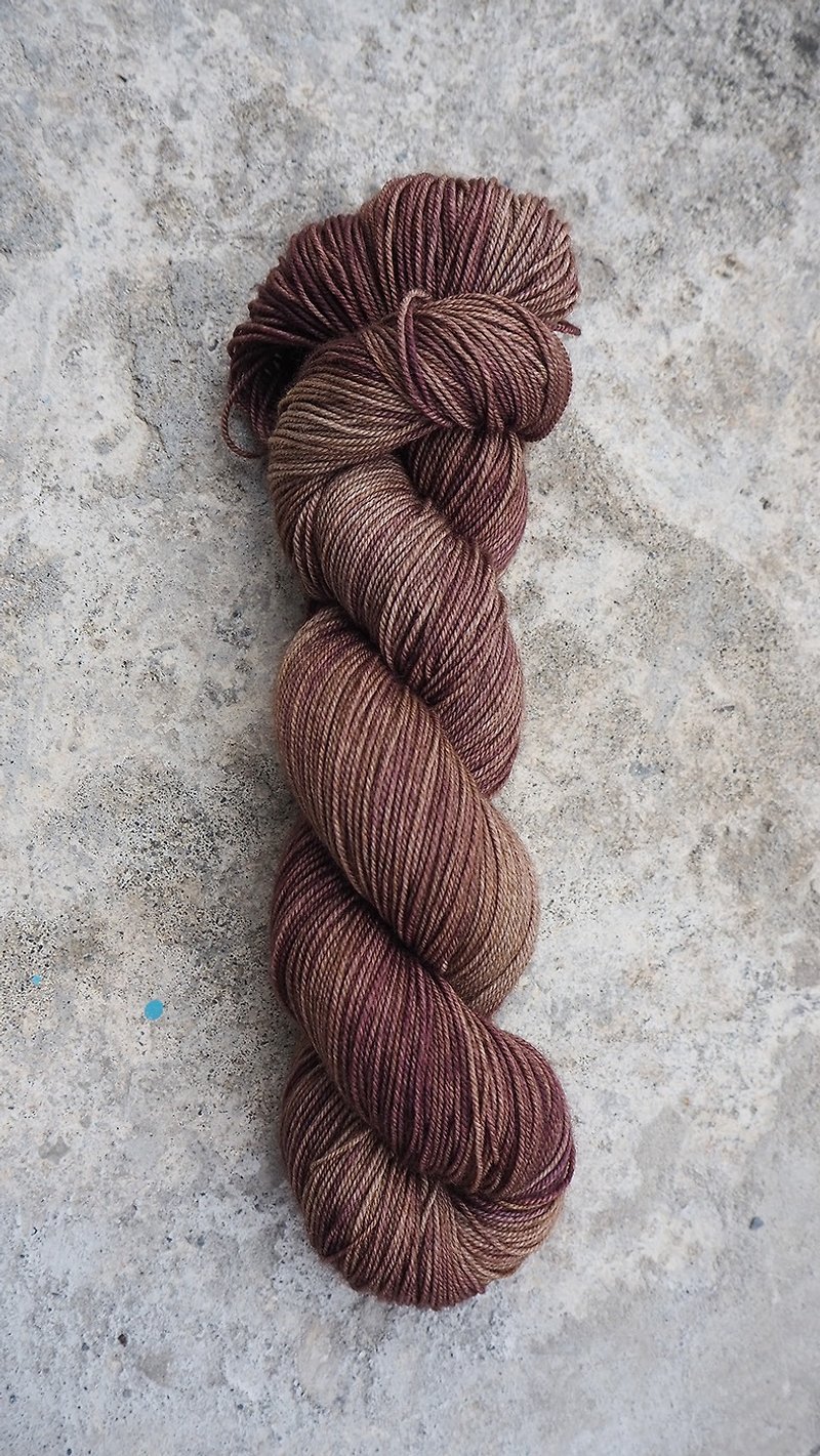 Hand dyed thread. Coffee cowboy. (Yak socks line) - Knitting, Embroidery, Felted Wool & Sewing - Wool 
