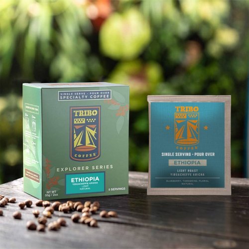 TRIBO COFFEE 衣索比亞 耶加雪夫 艾瑞加 日曬 淺焙濾掛式咖啡 (5入 / 10入盒)