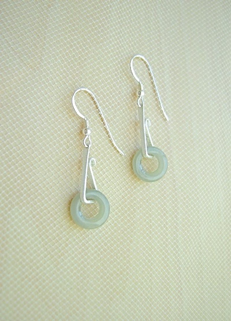 Jade earrings / green - Earrings & Clip-ons - Gemstone Green