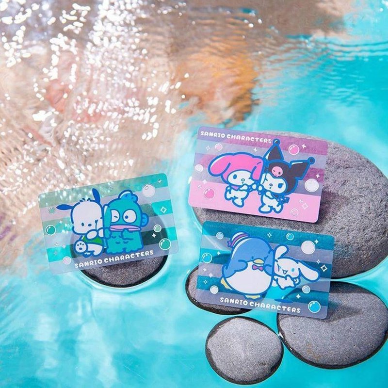 夏日派對SuperCard悠遊卡-美樂蒂x酷洛米(透明卡) - 造型悠遊卡/交通卡 - 其他材質 