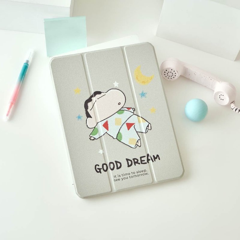 Crayon Shin-Chan Pajamas Dream iPad Tri-fold Protective Case - เคสแท็บเล็ต - พลาสติก หลากหลายสี