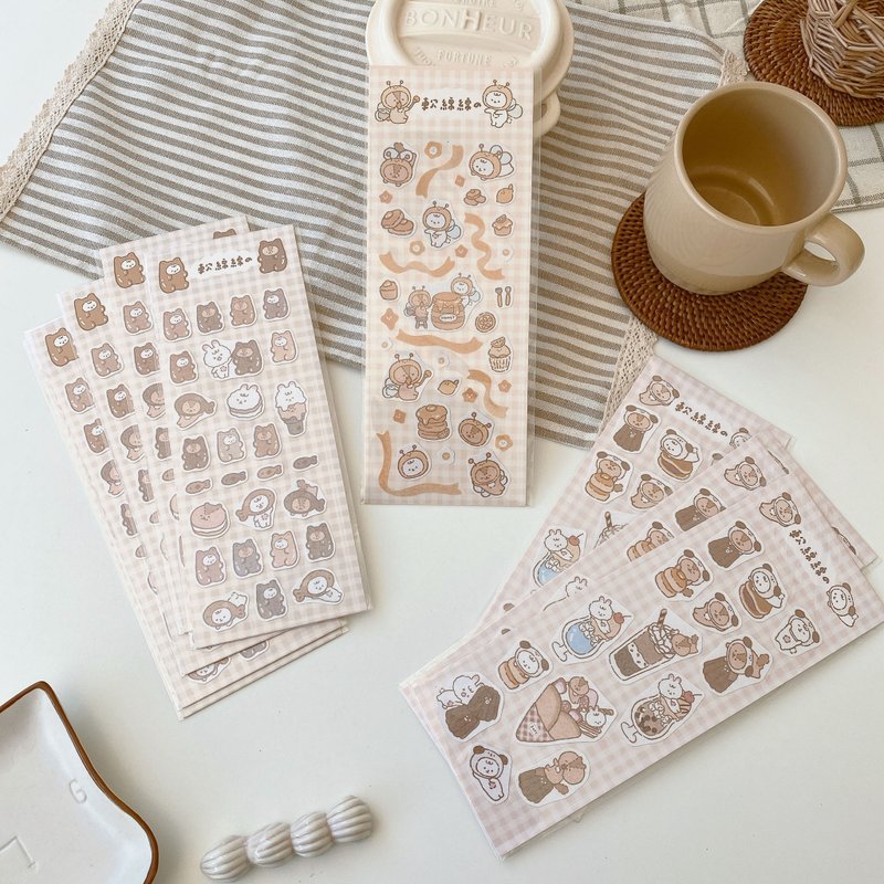 Soft cut stickers second generation/laser flash film/3 patterns - สติกเกอร์ - กระดาษ หลากหลายสี