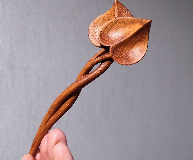 African Mahogany Wooden Shawl Pin or Hair Stick - Etsy | Hair sticks, Shawl  pins, Wood accessories