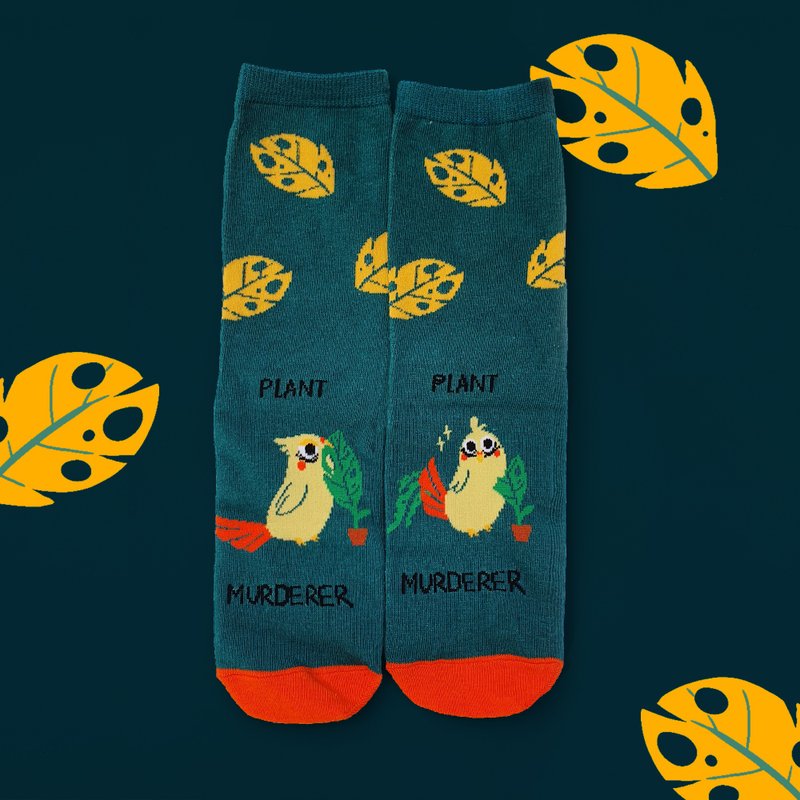 Plant Murderer socks - 其他 - 棉．麻 黃色