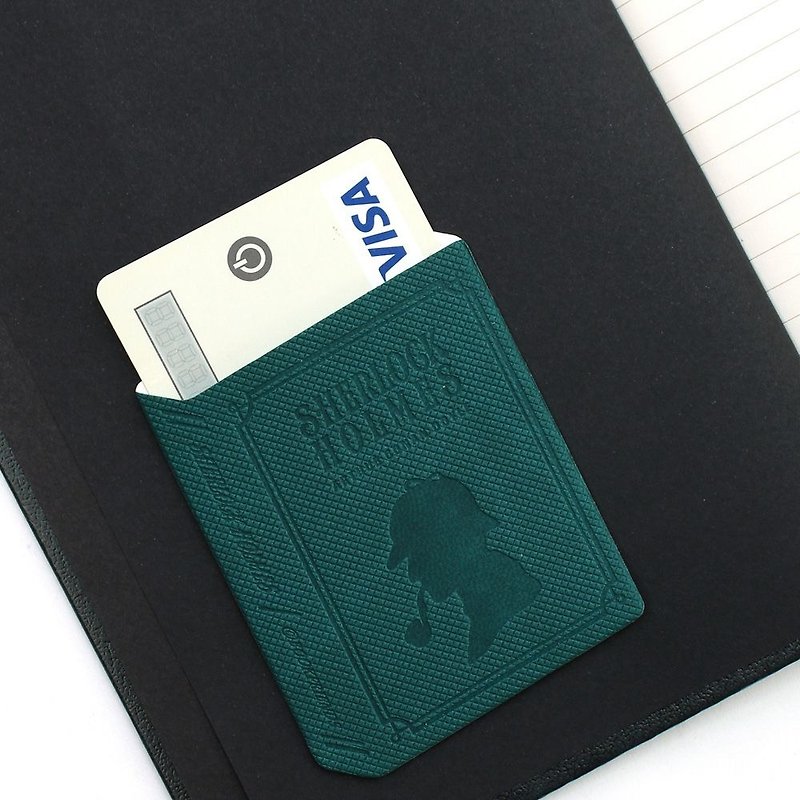 Bookfriends book pocket sticker - Sherlock Holmes, BZC74543 - Stickers - Faux Leather Green