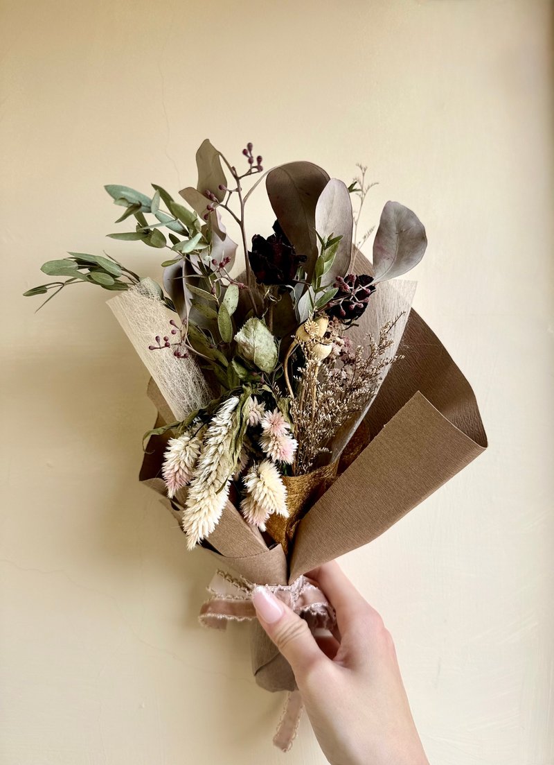 情人節花束、生日、永生花、乾燥花、客製花禮 - 乾燥花/永生花 - 植物．花 金色