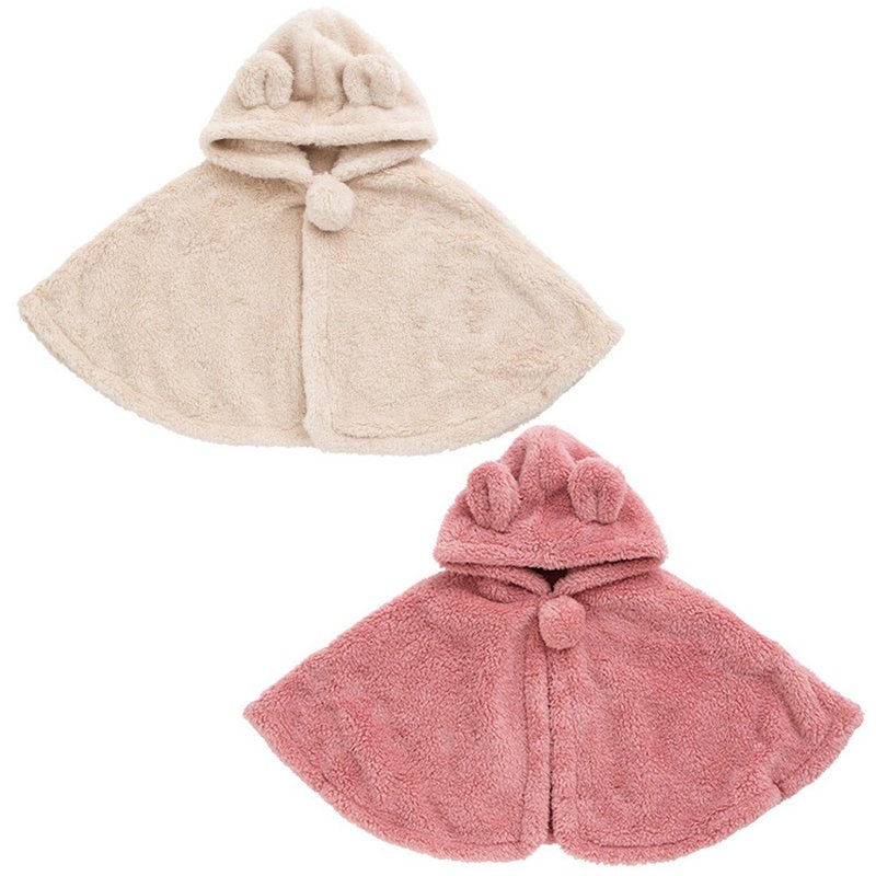 Y-9002 Mokomoko Boa Hood Cloak with Ears Made in Japan - Coats - Other Man-Made Fibers Pink