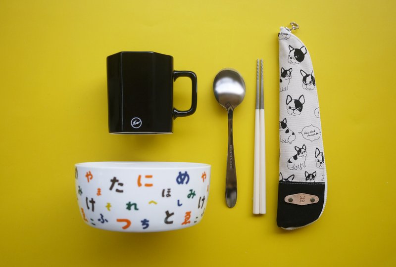 環保減塑保餐具收納包  厭世法鬥 - 其他 - 棉．麻 