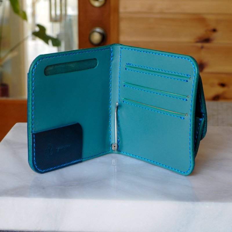 Money Clip Folding Wallet B No.5 Buttero - กระเป๋าสตางค์ - หนังแท้ หลากหลายสี