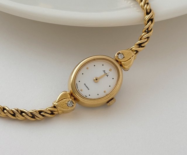 ヴィンテージ セイコー アルバ ゴールドトーン チェーンブレスレット