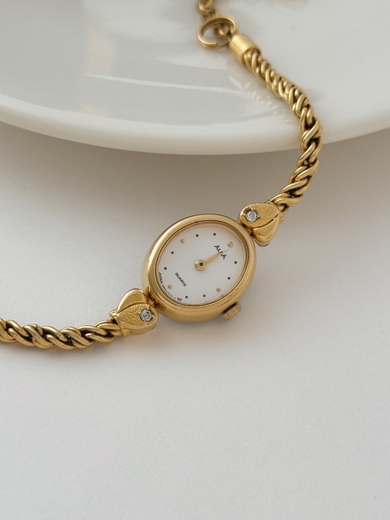 Vintage Seiko Alba Gold Tone Chain Bracelet Watch - 女錶 - 其他金屬 金色