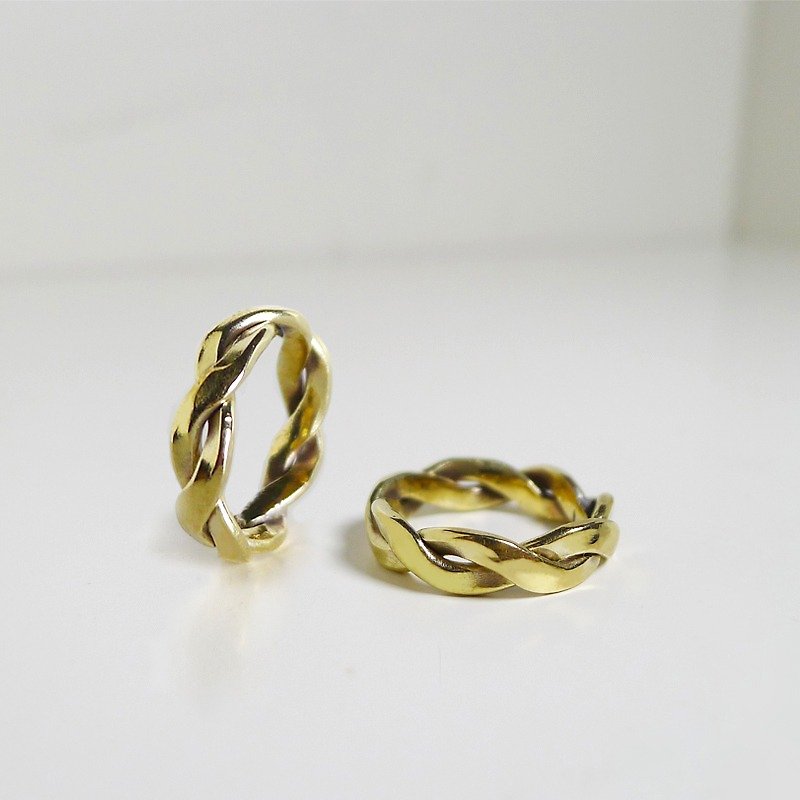 Braided Bronze ring - General Rings - Other Metals Gold