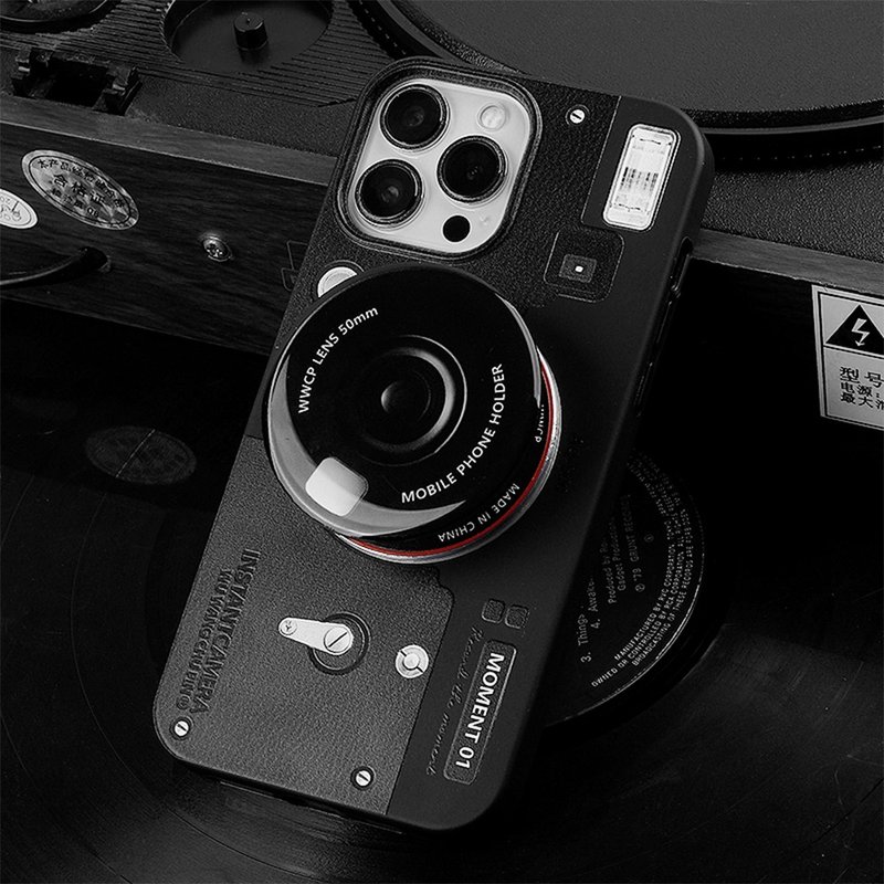 Retro camera magnetic iPhone case - เคส/ซองมือถือ - วัสดุอื่นๆ 