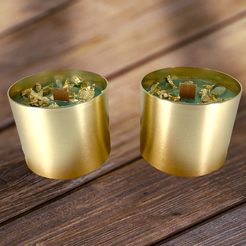 Noble Edition - Money Aromatherapy Citrine Candle - Candles & Candle Holders - Wax Gold