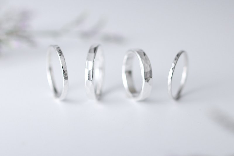 [DIY] Trickle silver ring metalworking experience・couples’ handmade rings, Silver rings and Valentine’s Day wedding rings - Metalsmithing/Accessories - Sterling Silver 