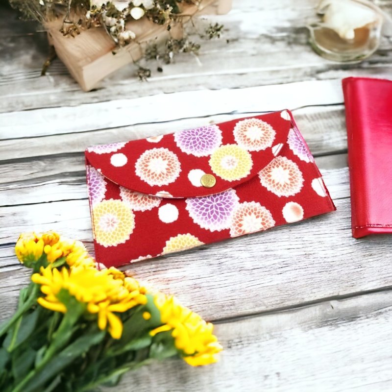 【Fast shipping】Alamain Blessing Bag, Fancy Flower, Can Hold NT100,000 - กระเป๋าสตางค์ - ผ้าฝ้าย/ผ้าลินิน 