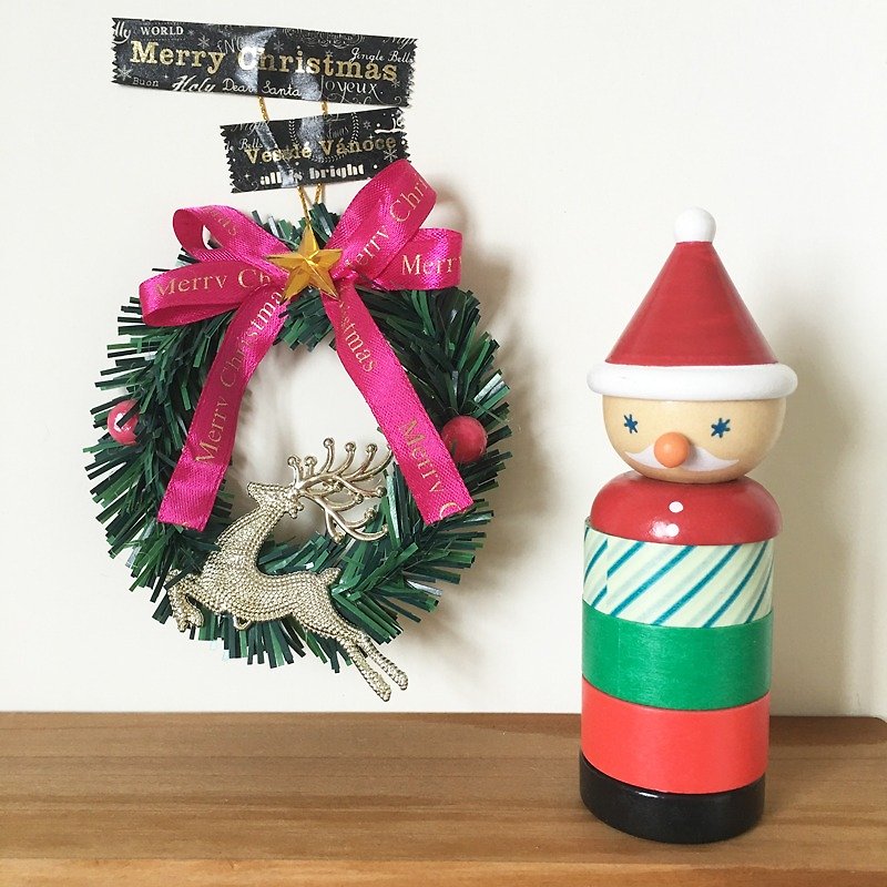 maste Xmas Christmas puppets and paper tape set [Christmas old man (MST-MKT171-A)] - Washi Tape - Paper Multicolor