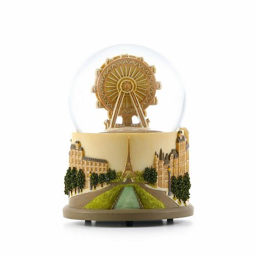 JARLL 讚爾藝術 巴黎摩天輪 水晶球音樂盒 水晶球音樂盒