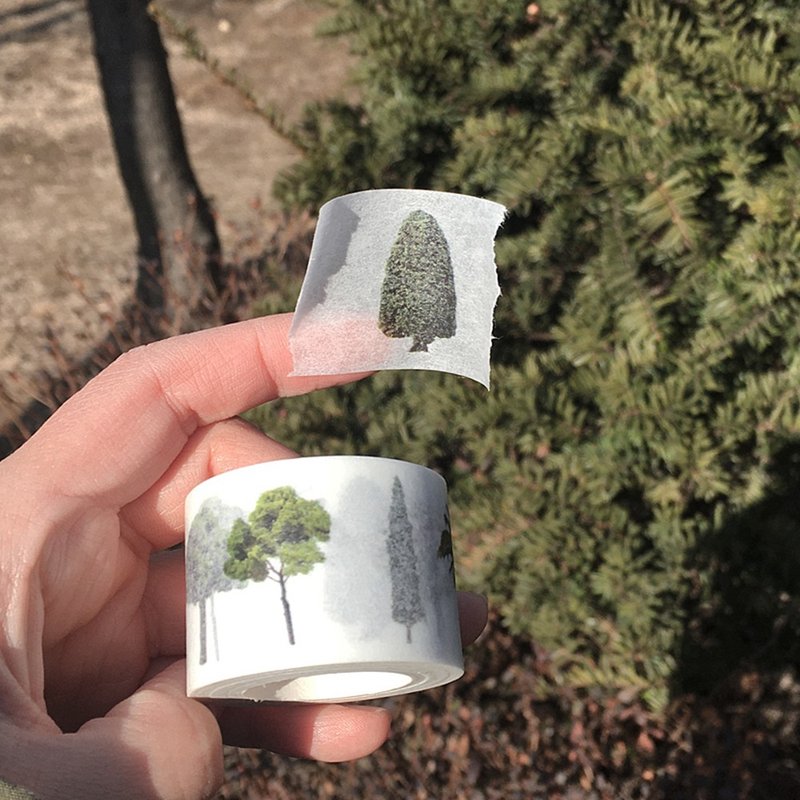 Tree - 紙膠帶/和紙/PET - 紙 