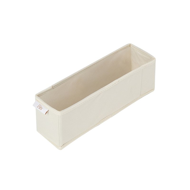 日本天馬 Fits 布質分格收納盒(單格)-面寬9cm-3入 - 居家收納/收納盒/儲物盒 - 其他材質 白色