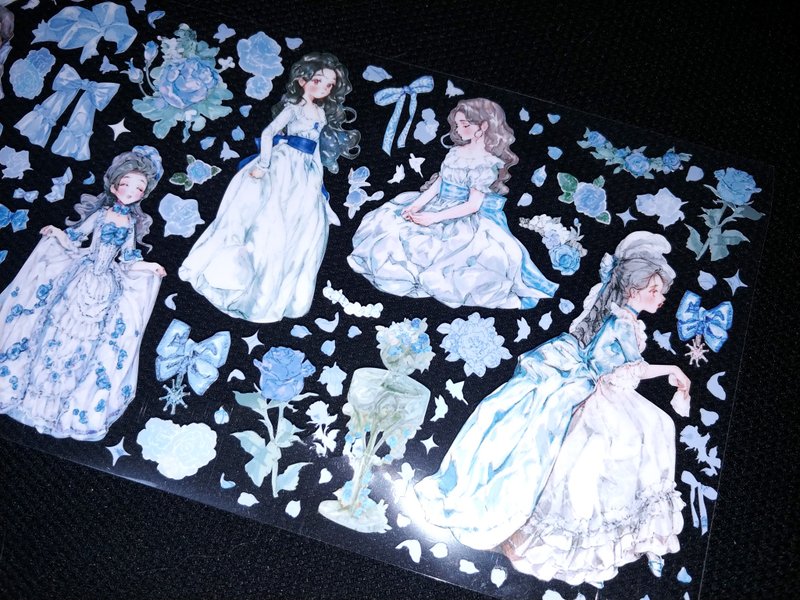 House of Ella rococo girl Big seal sticker - 貼紙 - 其他材質 
