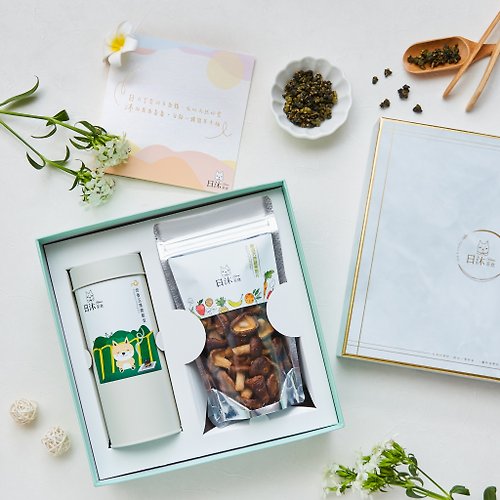 日沐茶食 享茶食禮盒- 有機蜜甜紅茶+ 2包蔬果脆片母親節禮盒