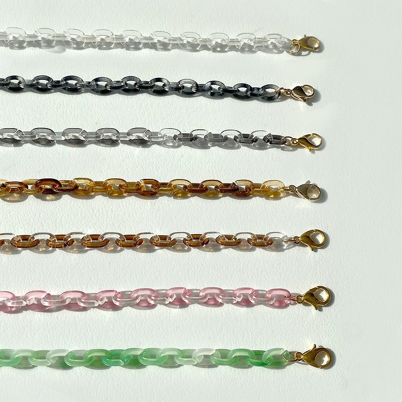 #ANSMADE Chain Mask Necklace - สร้อยคอ - อะคริลิค หลากหลายสี