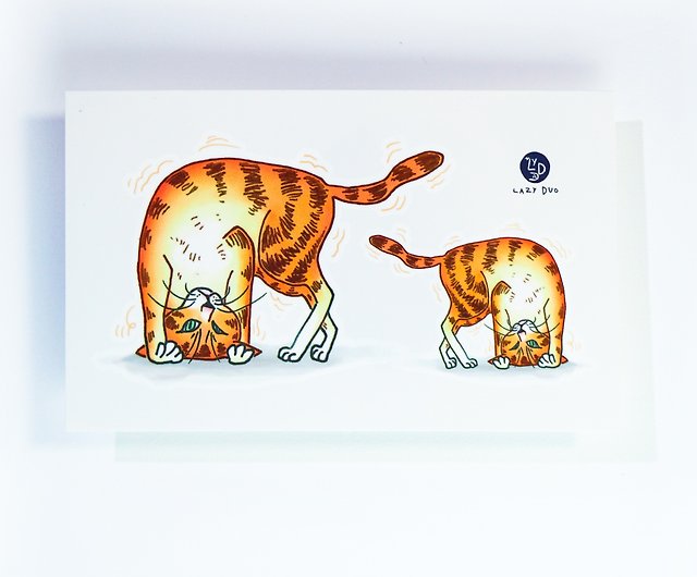 Yellow Orange Cat Playtime Tiger Kitten Neko Japanese Temporary Tattoo  Stickers - Shop LAZY DUO TATTOO Temporary Tattoos - Pinkoi
