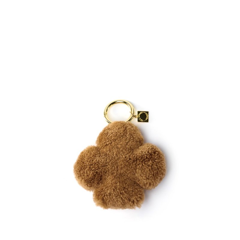 FLUFFY 梅花羊羔毛掛飾 - 焦糖棕/格雷灰 - 其他 - 其他材質 多色