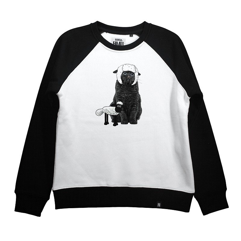 AMO Original cotton adult Sweater/AKE/Sheep Cat - Unisex Hoodies & T-Shirts - Cotton & Hemp 