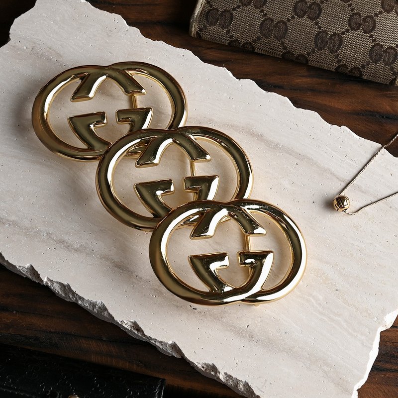 Vintage 70s Gucci 皮帶頭 / 古董精品、古董皮帶、二手精品 - 腰帶/皮帶 - 真皮 金色
