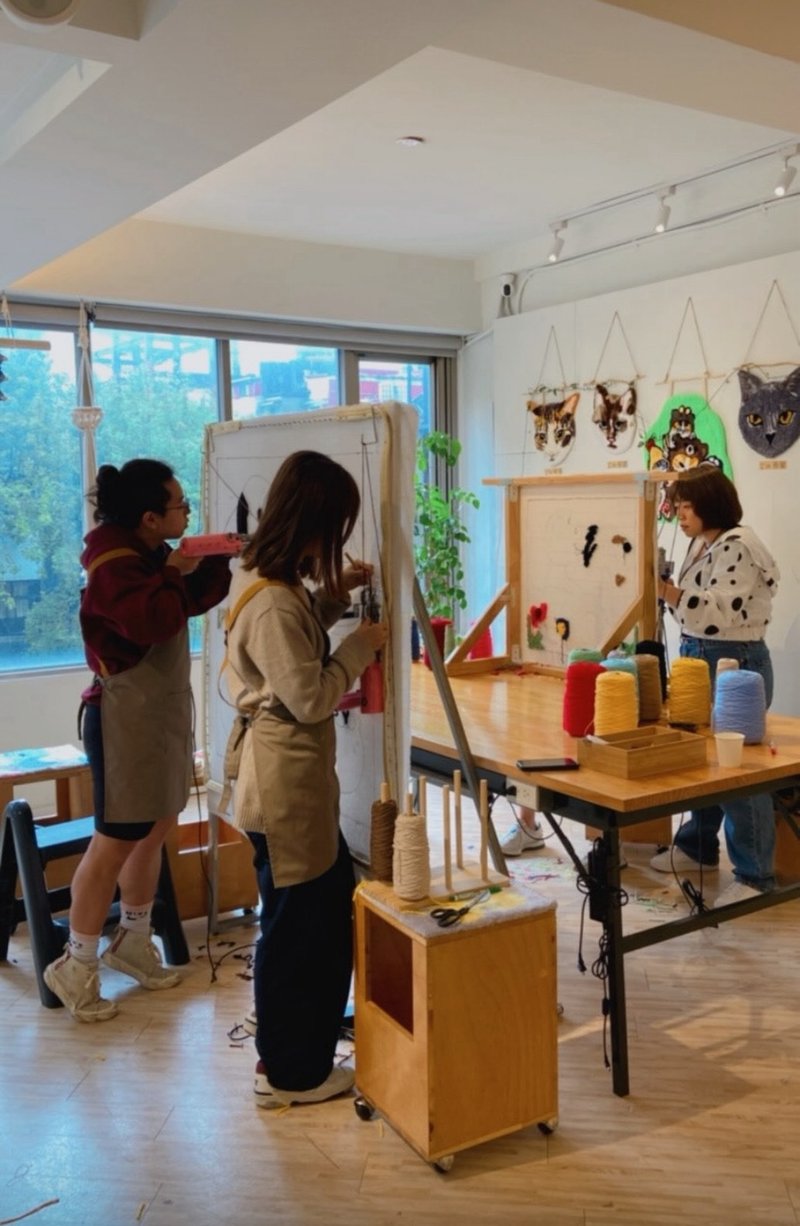 年終感恩優惠-台北手作地毯課程100*100cm -可使用文化幣 - 編織/羊毛氈/縫紉 - 其他材質 